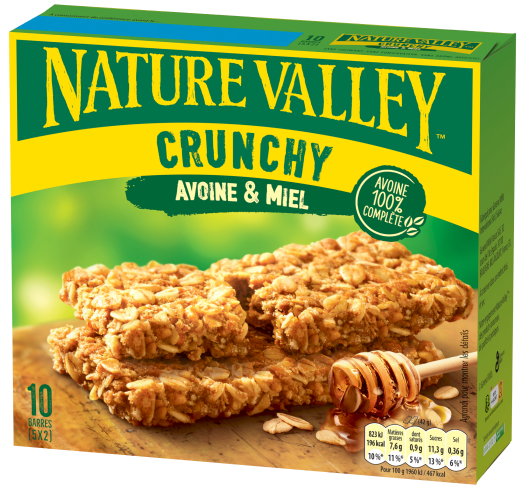 Barres céréales Avoine Miel